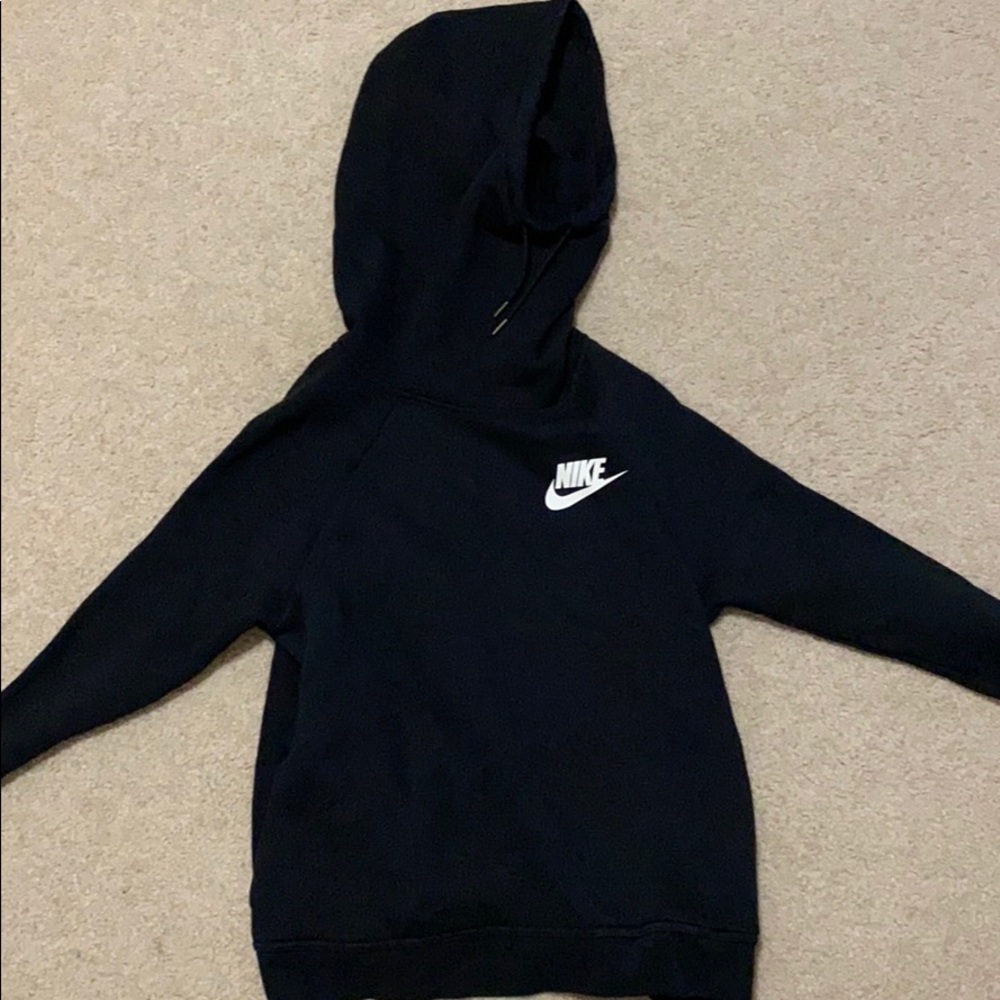 Black nike high neck hoodie